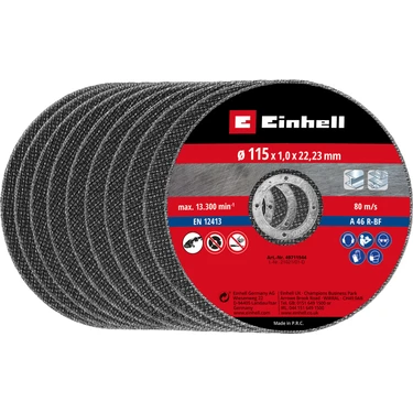 Einhell Metal Kesici Disk 115 x 1 x 22,23 mm 10