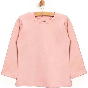 HelloBaby  Basic Interlok Uzun Kol Tshirt Kız