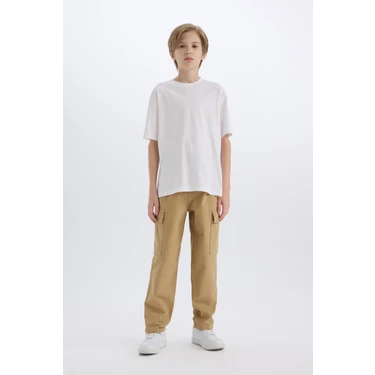 DeFacto Loose Fit Standart Paça Gabardin Pantolon Erkek Çocuk