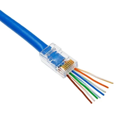 Koodmax Ez RJ45 Cat5/cat6 Yeni Nesil Delikli Konnektör 100