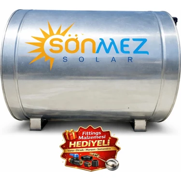 Sönmez Silindirik Galvaniz 1 Tonluk Soğuk Su Deposu (Güneş Enerjisine