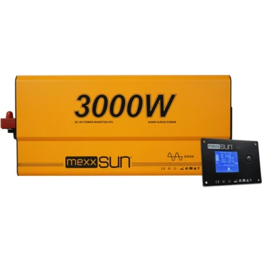 Mexxsun 12V 3000W Ups (Ats) Tam Sinüs Inverter (Ekranlı) – Elegant
