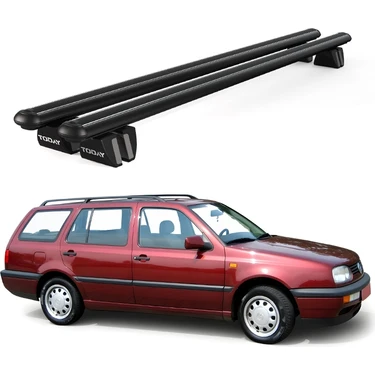Today Auto Pençe Volkswagen Golf Iıı (1991-1999) Uyumlu Siyah Ara Atkı Port Bagaj Tavan