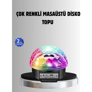 Kaia Life Bluetooth Kontrollü Masaüstü Disko Topu Işığı – Renkli LED Işık Gösterisi ve Uzaktan