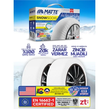 Matte Kar Çorabı - Superx