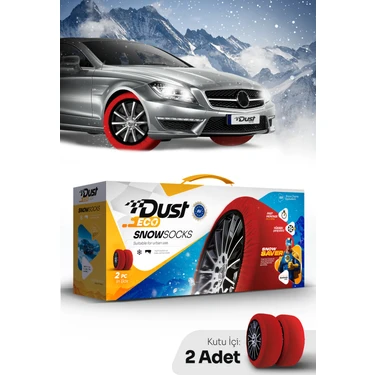 Dust Kar Çorabı Eco Series Kış İçin Termal Koruma Sağlayan Kırmızı