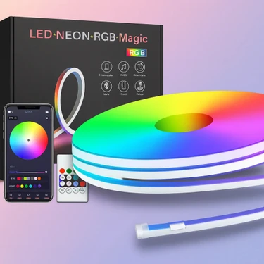 Bosile Yeni Nesil Magic Rgb Neon LED - Bükülebilir, Su Geçirmez ve Uygulama Kontrollü Ambiyans