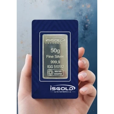 50 Gram Külçe Gümüş - 999,9 |
