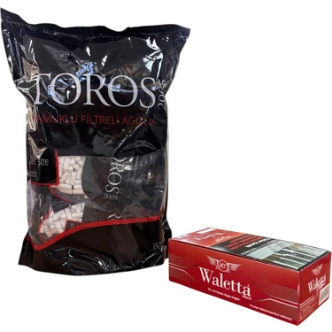 Han Tobacco 3000 Adet 6.00 mm Ince Pamuklu Filtre + 2500 Yaprak Red Yapışkanlı