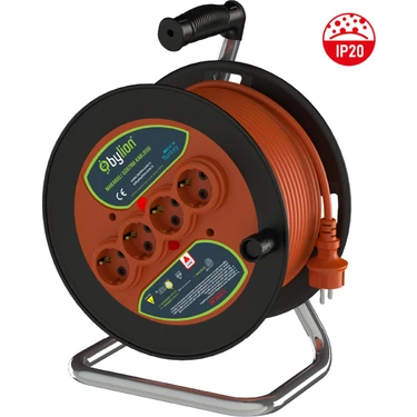 Bylion PMK-30325-F 3x2,5 30MT Kablolu Plastik Seyyar Kablo
