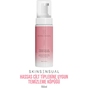 Skin Sensual Hassas Ciltler İçin Temizleyici Köpük 150 ml Lavanta Angustifolia