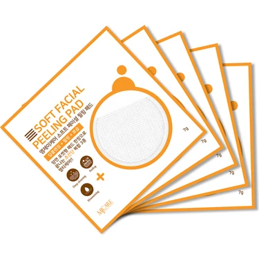 MjCare 5'li Soft Facial Peeling Pad Cilt Temizliği ve Peeling Etkisi İçin İpeksi