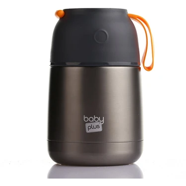 Baby Plus Vakumlu Çift Taraflı 450 ml Bebek Mama Saklama Termosu Paslanmaz Çelik