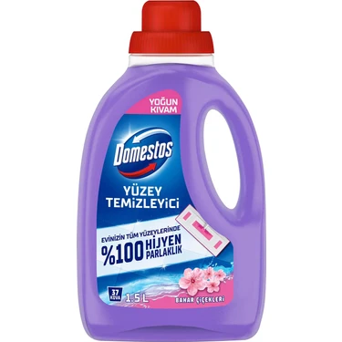 Domestos  Yoğun Kıvamlı Yüzey Temizleyici Bahar Çiçekleri Tüm Yüzeyler İçin 1500