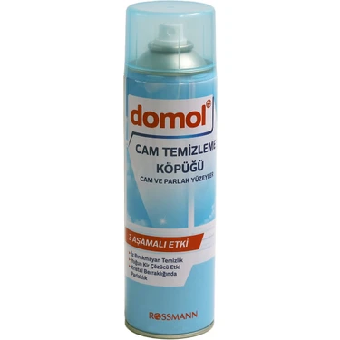 Domol Ferah Kokulu Cam Temizleme Köpüğü 500 ml - Cam ve Parlak Yüzeyler için Lekesiz