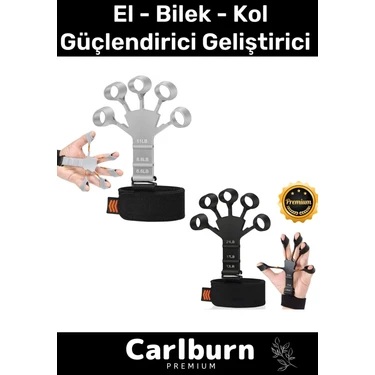 Carlburn Spor Kas Parmak El Bilek Kol Güçlendirici Geliştirici Silikon Örümcek Lastik