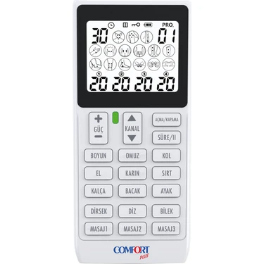 Comfort Plus M101A-WH2 4 Kanallı 8 Pedli 60 Prog Şarjlı Dijital Ems &