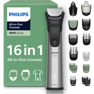 Philips 16'sı 1 Arada Erkek Bakım Seti MG9532/15-yüz/saç/vücut (ISLAK/KURU