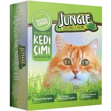 Jungle Kedi Çimi Kutulu