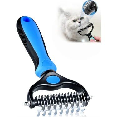 Mucit Home Metal Uçlu Köpek Kedi Uzun Tüy Bakım Tarağı Tüy Topak Kıtık Açıcı Tarak 1