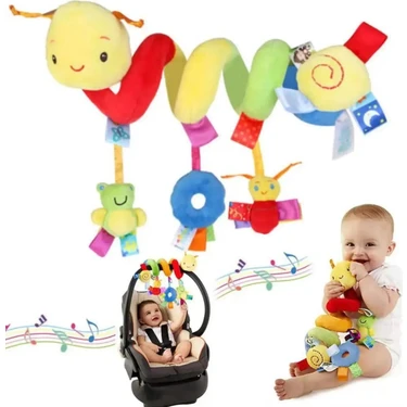 Zigver Bebek Beşik Asılı Çıngıraklı Peluş Oyuncaklar Yenidoğan Duyusal