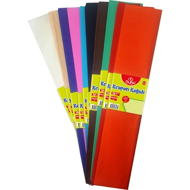 Bubu Bu-Bu Krapon Kağıdı 10 Renk Karışık 50 x 200