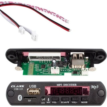 Class Bluetoothlu Araç Oto Teyp Aux USB Sd Çevirici Dönüştürücü Modülatör New Tüm
