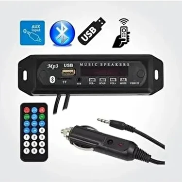 Class TF-402 Bluetooth Oto Teyp Çevirici Dc 12 Volt Bt-Speaker USB Sd Çevirici Aux Girişli Araba