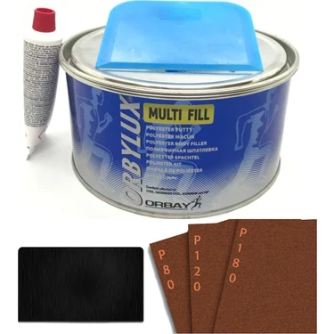 Orbay Polyester Çelik Macun 500 g Set Araç İçi ve Dış Temizlik için Profesyonel