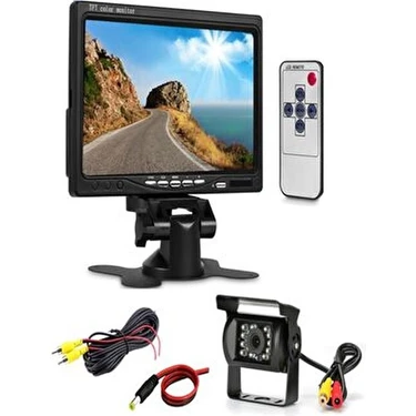 Navigold Araç Monitörü 7" Kameralı Geri Görüş Kamera Seti Universal Tüm Ağır Vasıta Araçlar İçin