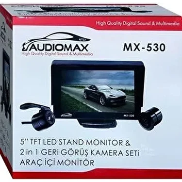 AUDIOMAX 5 Inç LCD Araç Monitör Geri Vites Kamerası Hediyeli LED