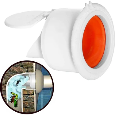 Koku Önleyici Kapaklı Muf Matik Conta Lavabo Sifon Tahliye Gideri Haşere Böcek Engelleyici Yaysız