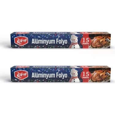 Roll-Up Kış Temalı Alüminyum Folyo 30cm x 15m 10mic 2