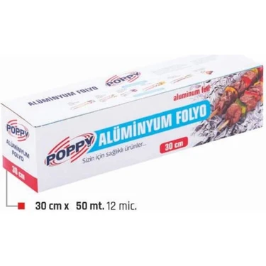 Poppy Alüminyum Folyo 30 Cm*50