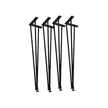 Çetinel Metal 73 cm Uzunlukta Siyah Metal Masa Ayağı Modern Tasarım 4