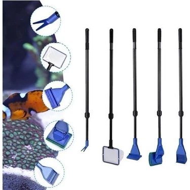 Nexoran® 5 In 1 Akvaryum Tankı Temizleme Seti Akvaryum Balığı Bakım