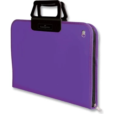 Faber-Castell 38x55 cm Mor Proje Çantası,Geniş İç Hacim, Ergonomik Taşıma Askılığı, PP