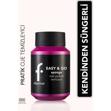 Flormar Easy & Go Kendinden Süngerli Pratik Oje Temizleyici (000)