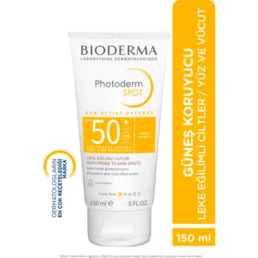 Bioderma Photoderm SPOT SPF50+ Yüksek Korumalı Yüz ve Vücut Güneş Kremi 150