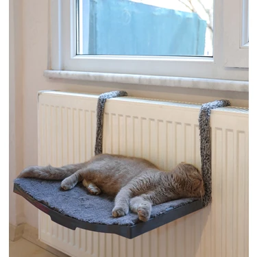 Kedi Petek Kalorifer Radyatör Yatağı Askılı Kedi Yatağı Hamağı TERASI47X 27,5 cm 18