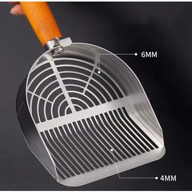 Hesperus Paslanmaz Metal Kedi Köpek Kum Temizleme Metal Küreği – Dayanıklı ve Ergonomik Tuvalet