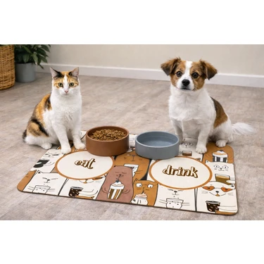 Uygur Home Kedi ve Köpek Için Mama Paspası