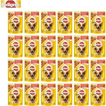 Pedigree Yetişkin Sığırlı Köpek Maması 24 X 100