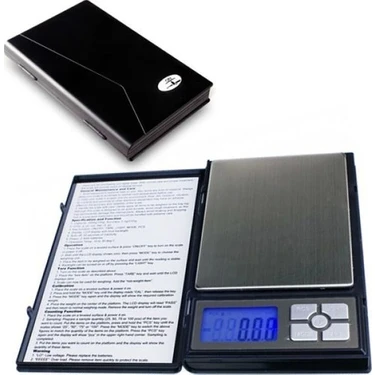 Epilons Diamond Dijital Göstergeli Notebook Hassas Kuyumcu Terazisi (500