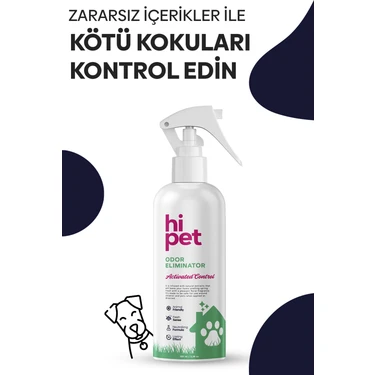 HiPet Kimyasal İçeriksiz Köpek Koku Giderici Spray 500 ml Ferahlatıcı Etki Evcil Hayvanlar