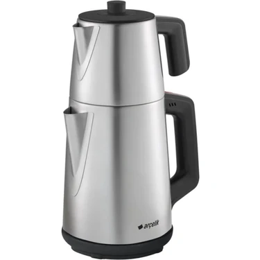 Arçelik Inox Çay Makinesi 0,7 L Demlik Kapasitesi ve Çelik Malzeme ile Şık