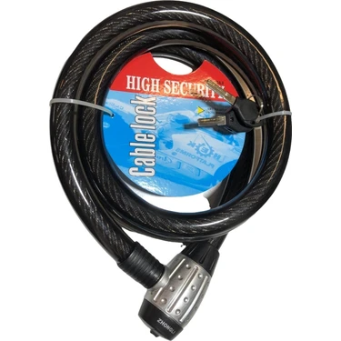 Jiekai Motosiklet Kilidi Çelik Güçlendirilmiş Halat Zincir Kilit 25X150 (Mavi) (Işıklı