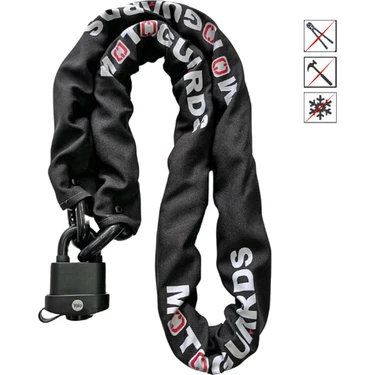 Motoguards Strong Grade 10 Kesilmez Motosiklet Zinciri + Yale Y-220B-51-118-1 Marin Pvc Kaplama