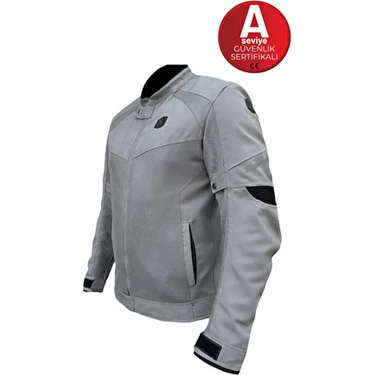 Xspeed X-Evo Yazlık Fileli Korumalı Motosiklet Montu Yeni Sezon Gri 6XL Mevsimlik Kullanım İçin