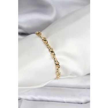 14K Gold Renk Kaplama Zincir Model cm Kadın